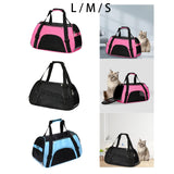 Maxbell Fashion Pet Carrier Bag Adjustable Shoulder Strap Breathable Mesh Portable L Pink