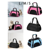 Maxbell Fashion Pet Carrier Bag Adjustable Shoulder Strap Breathable Mesh Portable L Pink