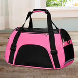 Maxbell Fashion Pet Carrier Bag Adjustable Shoulder Strap Breathable Mesh Portable L Pink
