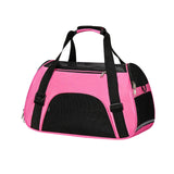 Maxbell Fashion Pet Carrier Bag Adjustable Shoulder Strap Breathable Mesh Portable L Pink