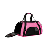 Maxbell Fashion Pet Carrier Bag Adjustable Shoulder Strap Breathable Mesh Portable L Pink
