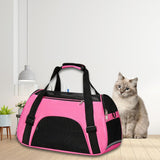 Maxbell Fashion Pet Carrier Bag Adjustable Shoulder Strap Breathable Mesh Portable L Pink
