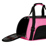 Maxbell Fashion Pet Carrier Bag Adjustable Shoulder Strap Breathable Mesh Portable L Pink