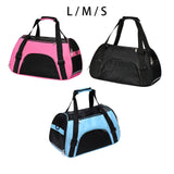 Maxbell Fashion Pet Carrier Bag Adjustable Shoulder Strap Breathable Mesh Portable L Pink