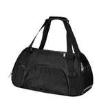 Maxbell Fashion Pet Carrier Bag Adjustable Shoulder Strap Breathable Mesh Portable L Black