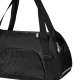 Maxbell Fashion Pet Carrier Bag Adjustable Shoulder Strap Breathable Mesh Portable L Black