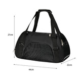 Maxbell Fashion Pet Carrier Bag Adjustable Shoulder Strap Breathable Mesh Portable L Black