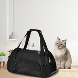 Maxbell Fashion Pet Carrier Bag Adjustable Shoulder Strap Breathable Mesh Portable S Black