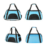 Maxbell Fashion Pet Carrier Bag Adjustable Shoulder Strap Breathable Mesh Portable L Blue