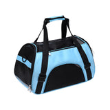 Maxbell Fashion Pet Carrier Bag Adjustable Shoulder Strap Breathable Mesh Portable L Blue