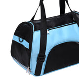 Maxbell Fashion Pet Carrier Bag Adjustable Shoulder Strap Breathable Mesh Portable L Blue