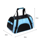 Maxbell Fashion Pet Carrier Bag Adjustable Shoulder Strap Breathable Mesh Portable L Blue