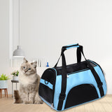 Maxbell Fashion Pet Carrier Bag Adjustable Shoulder Strap Breathable Mesh Portable S Blue