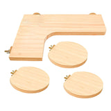 Maxbell 4x Hamster Cage Platform Wooden Playground Accs for Chinchilla DIY to Play