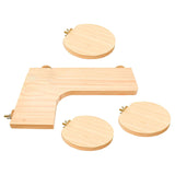 Maxbell 4x Hamster Cage Platform Wooden Playground Accs for Chinchilla DIY to Play