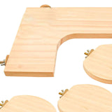 Maxbell 4x Hamster Cage Platform Wooden Playground Accs for Chinchilla DIY to Play