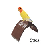 Maxbell 5x Pigeon Rest Stand Portable Hanging for Pigeons Finch Birds Cockatiel Brown