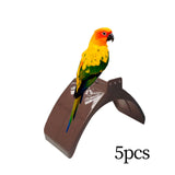 Maxbell 5x Pigeon Rest Stand Portable Hanging for Pigeons Finch Birds Cockatiel Brown