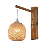 Maxbell Pastoral Wall Mounted Light Decorative Wall Sconce for Bedroom Office Decor