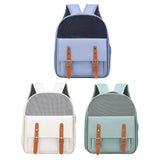 Maxbell Cat Carrier Backpack for Cat & Small Dog Breathable for Outdoor Outing Blue