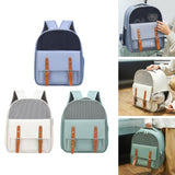 Maxbell Cat Carrier Backpack for Cat & Small Dog Breathable for Outdoor Outing Blue