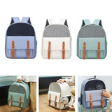 Maxbell Cat Carrier Backpack for Cat & Small Dog Breathable for Outdoor Outing Blue