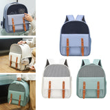 Maxbell Cat Carrier Backpack for Cat & Small Dog Breathable for Outdoor Outing Blue
