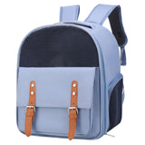 Maxbell Cat Carrier Backpack for Cat & Small Dog Breathable for Outdoor Outing Blue