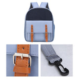 Maxbell Cat Carrier Backpack for Cat & Small Dog Breathable for Outdoor Outing Blue