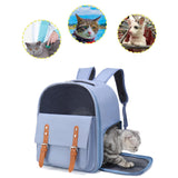 Maxbell Cat Carrier Backpack for Cat & Small Dog Breathable for Outdoor Outing Blue