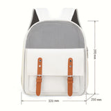 Maxbell Cat Carrier Backpack for Cat & Small Dog Breathable for Outdoor Outing Beige