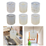 Maxbell Pastoral Style Pendant Lamp Shade Chandelier Cover Metal Cage Lampshade Flowery