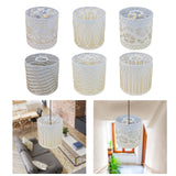 Maxbell Pastoral Style Pendant Lamp Shade Chandelier Cover Metal Cage Lampshade Flowery