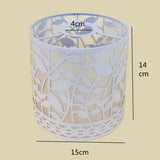 Maxbell Pastoral Style Pendant Lamp Shade Chandelier Cover Metal Cage Lampshade Flowery