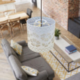 Maxbell Pastoral Style Pendant Lamp Shade Chandelier Cover Metal Cage Lampshade Petal