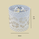 Maxbell Pastoral Style Pendant Lamp Shade Chandelier Cover Metal Cage Lampshade Petal