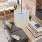 Maxbell Pastoral Style Pendant Lamp Shade Chandelier Cover Metal Cage Lampshade Diamond