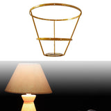 Maxbell Lamp Shade Frame Ring DIY Tabletop Light Stand Holder for Light Cover Anniversary Aureate 18cm