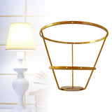 Maxbell Lamp Shade Frame Ring DIY Tabletop Light Stand Holder for Light Cover Anniversary Aureate 18cm