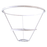 Maxbell Lamp Shade Frame Ring DIY Tabletop Light Stand Holder for Light Cover Anniversary White 25cm