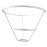 Maxbell Lamp Shade Frame Ring DIY Tabletop Light Stand Holder for Light Cover Anniversary White 25cm