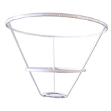 Maxbell Lamp Shade Frame Ring DIY Tabletop Light Stand Holder for Light Cover Anniversary White 25cm