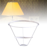 Maxbell Lamp Shade Frame Ring DIY Tabletop Light Stand Holder for Light Cover Anniversary White 25cm