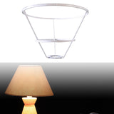 Maxbell Lamp Shade Frame Ring DIY Tabletop Light Stand Holder for Light Cover Anniversary White 25cm