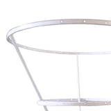 Maxbell Lamp Shade Frame Ring DIY Tabletop Light Stand Holder for Light Cover Anniversary White 25cm
