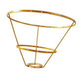 Maxbell Lamp Shade Frame Ring DIY Tabletop Light Stand Holder for Light Cover Anniversary Aureate 25cm