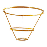 Maxbell Lamp Shade Frame Ring DIY Tabletop Light Stand Holder for Light Cover Anniversary Aureate 25cm