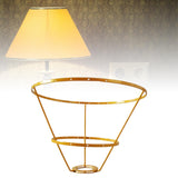 Maxbell Lamp Shade Frame Ring DIY Tabletop Light Stand Holder for Light Cover Anniversary Aureate 25cm