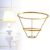 Maxbell Lamp Shade Frame Ring DIY Tabletop Light Stand Holder for Light Cover Anniversary Aureate 25cm
