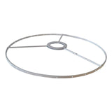 Maxbell Lamp Shade Frame Ring DIY Tabletop Light Stand Holder for Light Cover Anniversary White 28cm